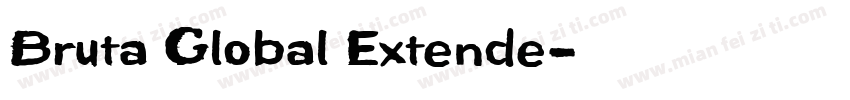 Bruta Global Extende字体转换
